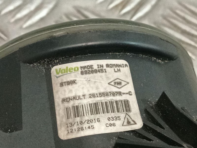 Recambio de faro antiniebla izquierdo para renault scénic iv (j9_) 1.5 dci 110 referencia OEM IAM 89208451  