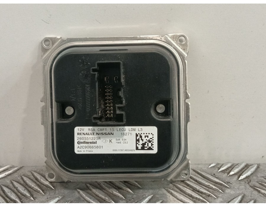 Recambio de centralita faros xenon para renault scénic iv (j9_) 1.5 dci 110 referencia OEM IAM A2C90665801 260551225R 