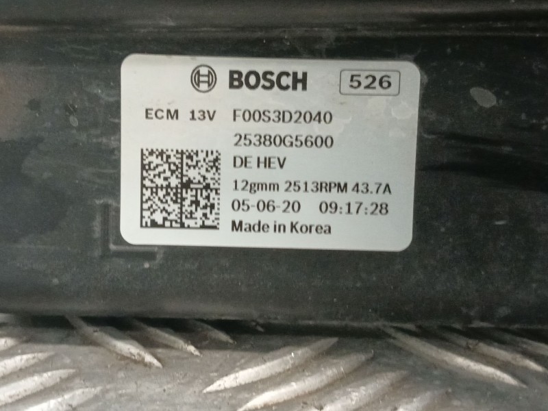 Recambio de electroventilador para kia xceed (cd) 1.6 gdi hybrid referencia OEM IAM F00S3D2040 25380G5600 25304CR690