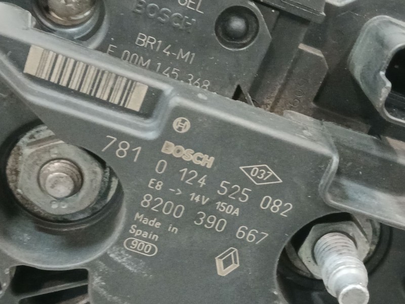 Recambio de alternador para nissan qashqai i (j10, nj10) 1.5 dci referencia OEM IAM 8200390667 0124525082 
