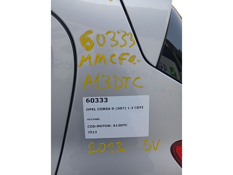 opel corsa d (s07) del año 2013