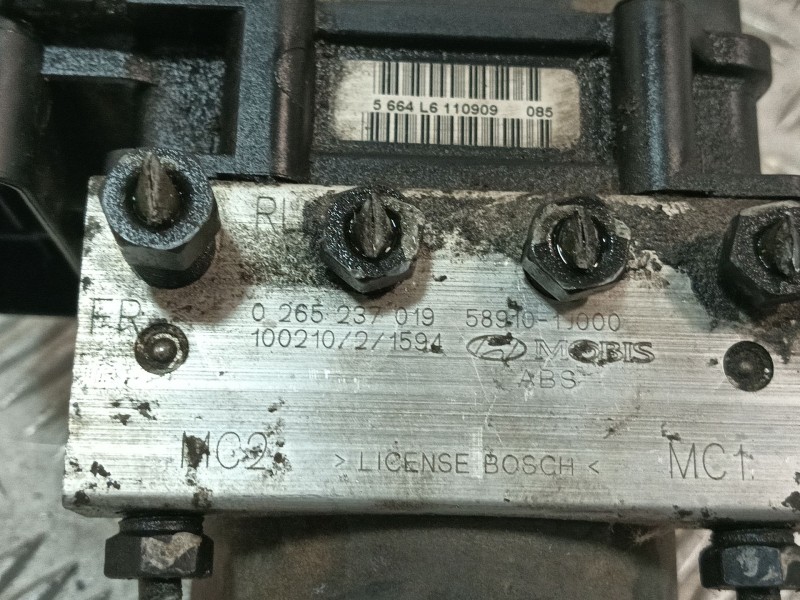 Recambio de abs para hyundai i20 referencia OEM IAM 0265800795 589101J000 0265237019