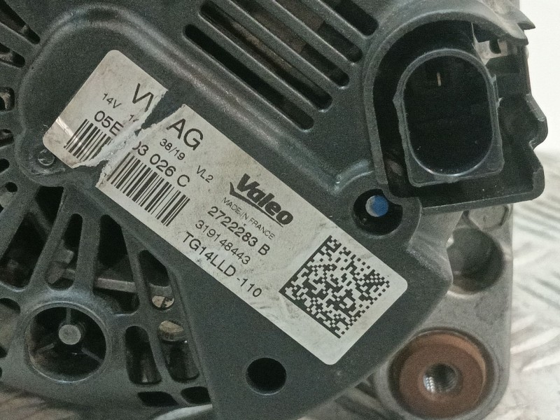 Recambio de alternador para skoda fabia iii (nj3) 1.0 tsi referencia OEM IAM 2722283B 05E903026C 