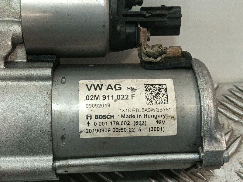 Recambio de motor arranque para skoda fabia iii (nj3) 1.0 tsi referencia OEM IAM 02M911022F  