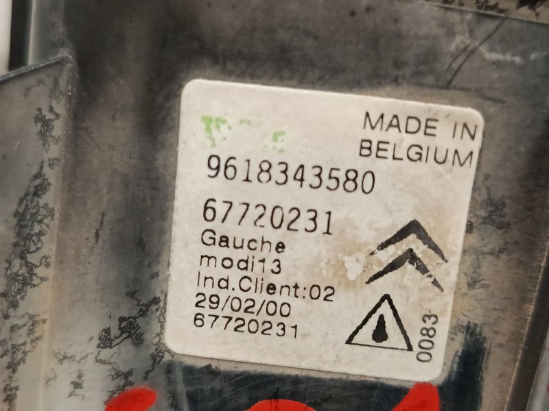 Recambio de piloto delantero izquierdo para citroën saxo (s0, s1) 1.4 vts referencia OEM IAM 9618343580  