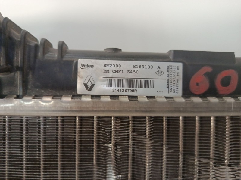 Recambio de radiador agua para renault scénic iv (j9_) 1.5 dci 110 referencia OEM IAM 214109798R  