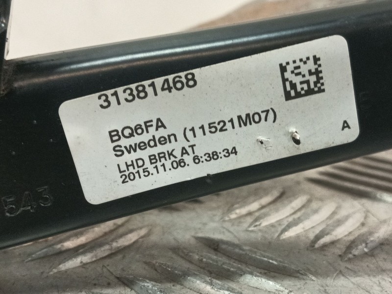 Recambio de pedal freno para volvo v40 hatchback (525) d3 referencia OEM IAM 31381468 11521M07 