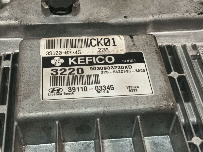 Recambio de centralita motor uce para hyundai i20 i (pb, pbt) 1.2 referencia OEM IAM 3910003345 9030933220KD 