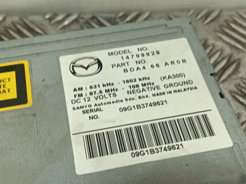 Recambio de sistema audio / radio cd para mazda 3 lim. (bl) referencia OEM IAM 14799928 BDA466AR0B 