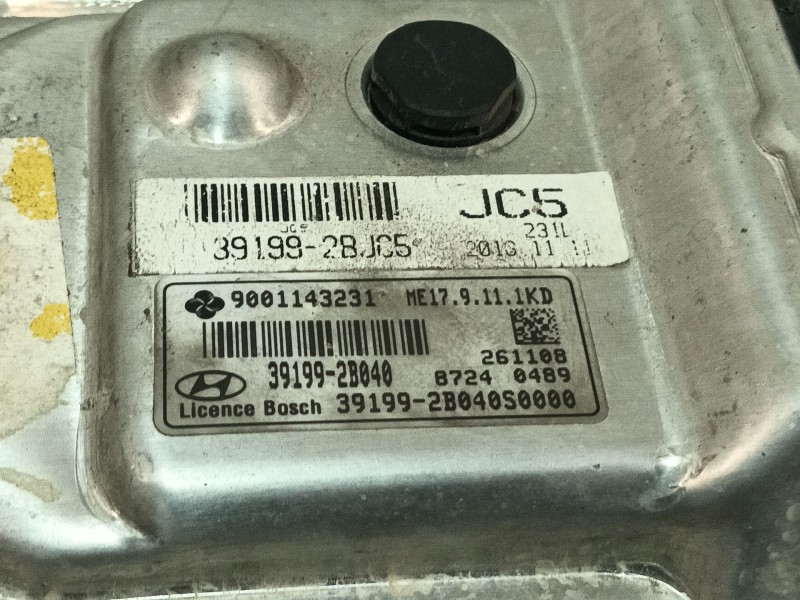 Recambio de centralita motor uce para hyundai ix20 (jc) 1.4 referencia OEM IAM 391992BJC5 ME179111 391992B040