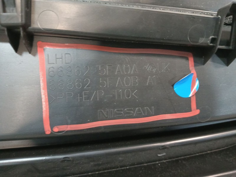 Recambio de torpedo para nissan micra v (k14) 0.9 ig-t referencia OEM IAM 668625FA0A  
