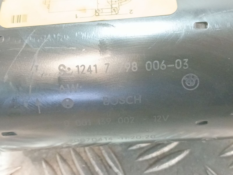 Recambio de motor arranque para bmw serie 1 berlina (e81/e87) referencia OEM IAM 0001139002  