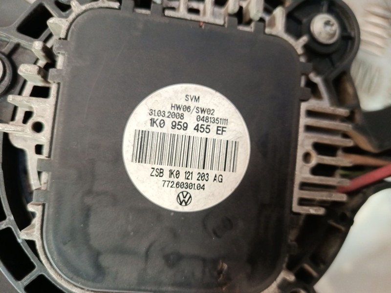 Recambio de electroventilador para seat leon (1p1) 1.9 tdi referencia OEM IAM 1K0121205AA 1K0121207AS 1K0959455EF