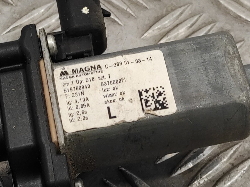Recambio de elevalunas delantero izquierdo para fiat 500 (312) 500 referencia OEM IAM 519760940  