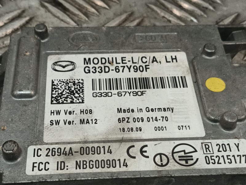 Recambio de modulo electronico para mazda 3 lim. (bl) referencia OEM IAM G33D67Y90F 2694A009014 