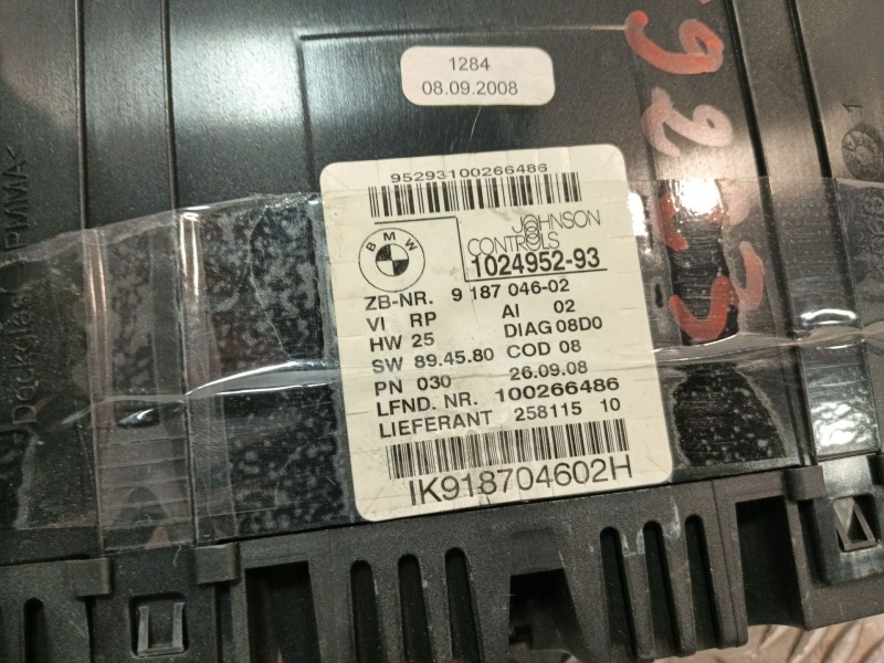 Recambio de cuadro instrumentos para bmw 1 (e81) 118 d referencia OEM IAM 918704602 102495293 25811510