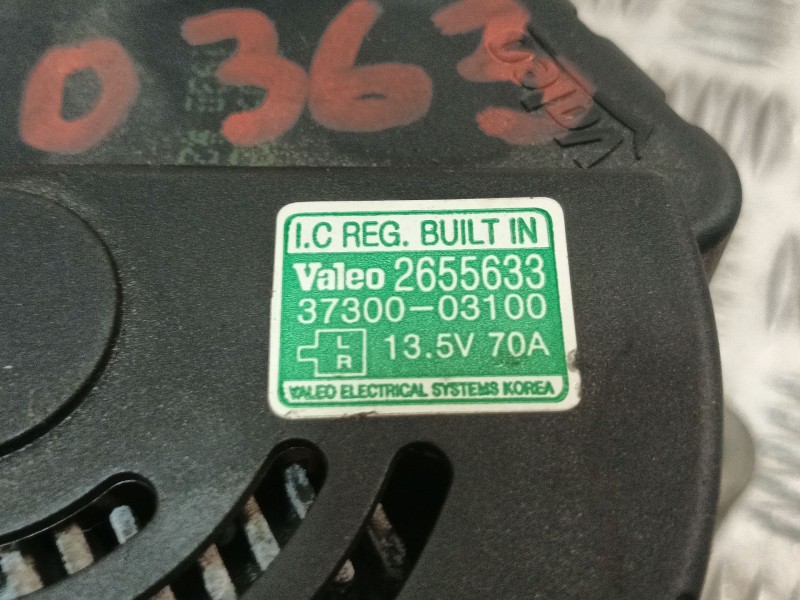 Recambio de alternador para hyundai i20 i (pb, pbt) 1.2 referencia OEM IAM 3730003100  