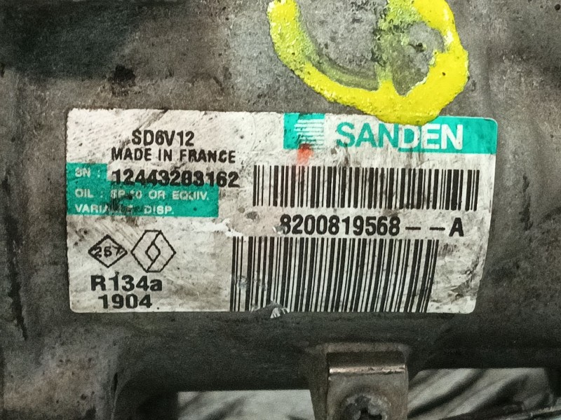 Recambio de compresor aire acondicionado para renault wind (e4m_) 1.2 tce 100 (e4mf) referencia OEM IAM 8200819568  