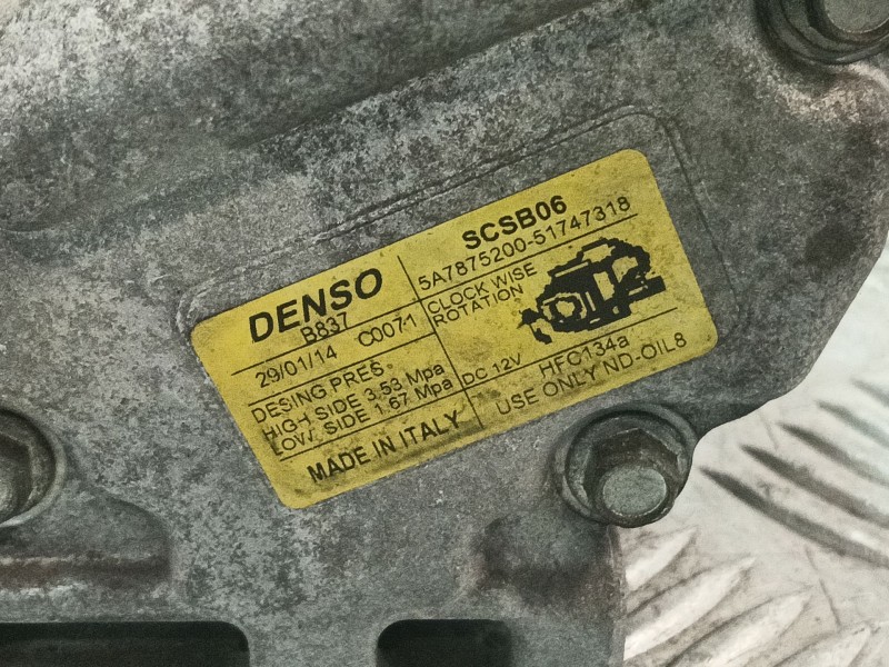 Recambio de compresor aire acondicionado para fiat panda (312_, 319_) 1.2 (312pxa1a) referencia OEM IAM 5A787520051747318  