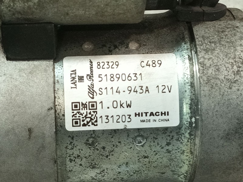 Recambio de motor arranque para fiat panda (312_, 319_) 1.2 (312pxa1a) referencia OEM IAM 51890631  