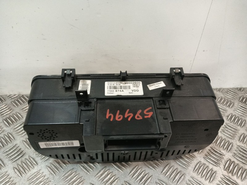 Recambio de cuadro instrumentos para volkswagen touran (1t2) referencia OEM IAM 1T0920874A A2C53023102 A2C53025660
