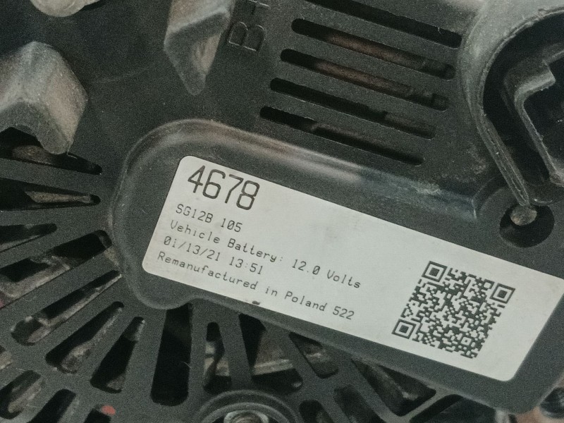 Recambio de alternador para dacia duster referencia OEM IAM 8200667608 4064138085199 