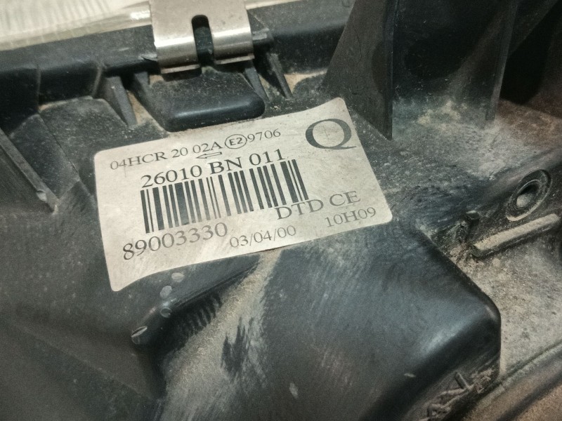 Recambio de faro derecho para nissan almera ii hatchback (n16) 1.5 referencia OEM IAM 26010BN011  
