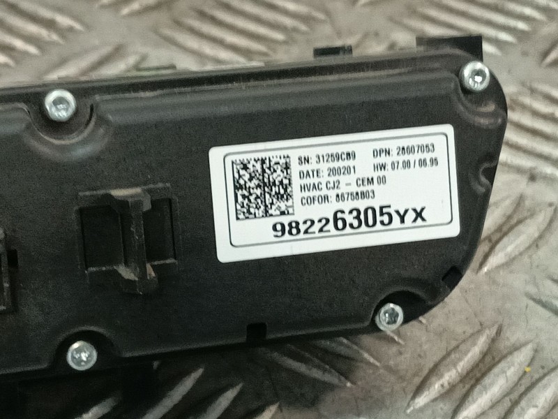Recambio de mando climatizador para opel crossland x / crossland (p17, p2qo) 1.2 (75) referencia OEM IAM 98226305YX  