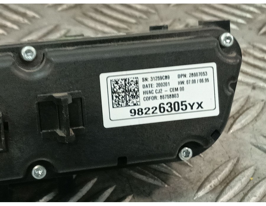 Recambio de mando climatizador para opel crossland x / crossland (p17, p2qo) 1.2 (75) referencia OEM IAM 98226305YX  