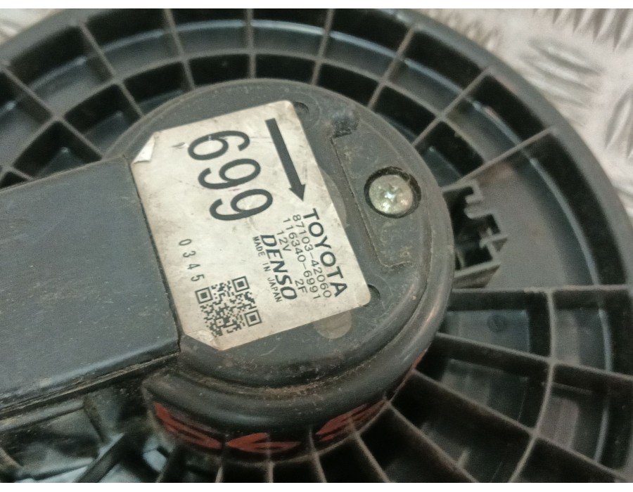 Recambio de ventilador calefaccion para toyota rav 4 (a2) 2.0 turbodiesel cat referencia OEM IAM 8710342060 1163406991 