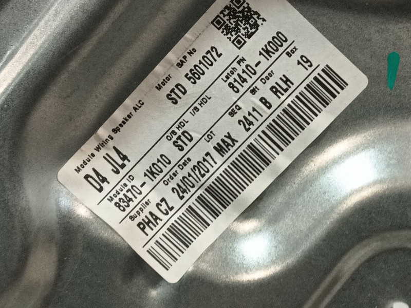 Recambio de elevalunas trasero izquierdo para hyundai ix20 (jc) 1.4 referencia OEM IAM 834711K010 834501P000 