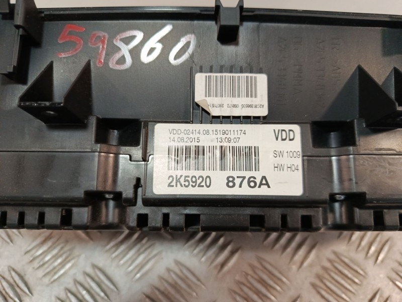 Recambio de cuadro instrumentos para volkswagen caddy iv monospace (sab, saj) 2.0 tdi referencia OEM IAM 2K5920876A  