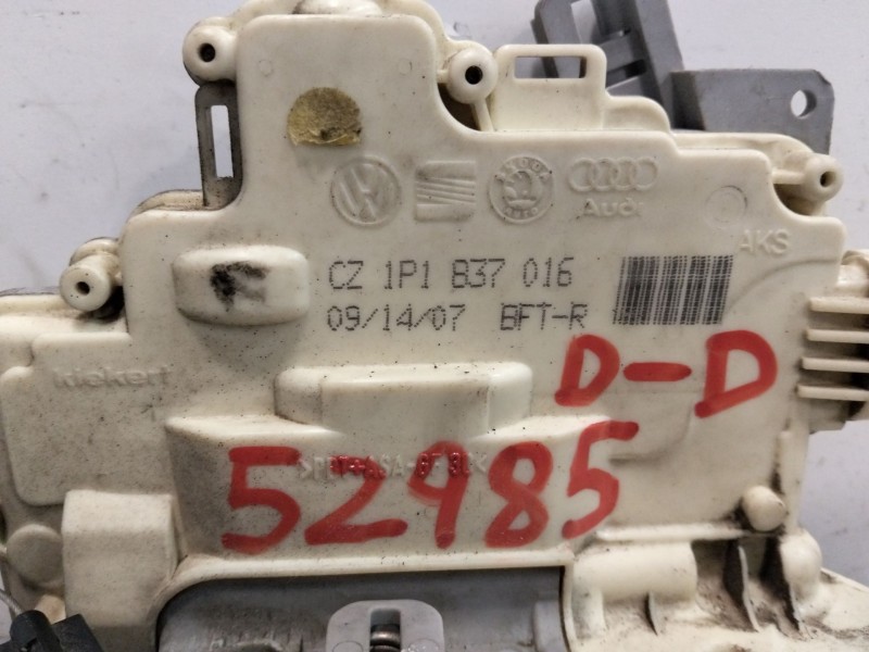 Recambio de cerradura puerta delantera derecha para volkswagen eos (1f7) 2.0 tdi referencia OEM IAM 1P1837016  