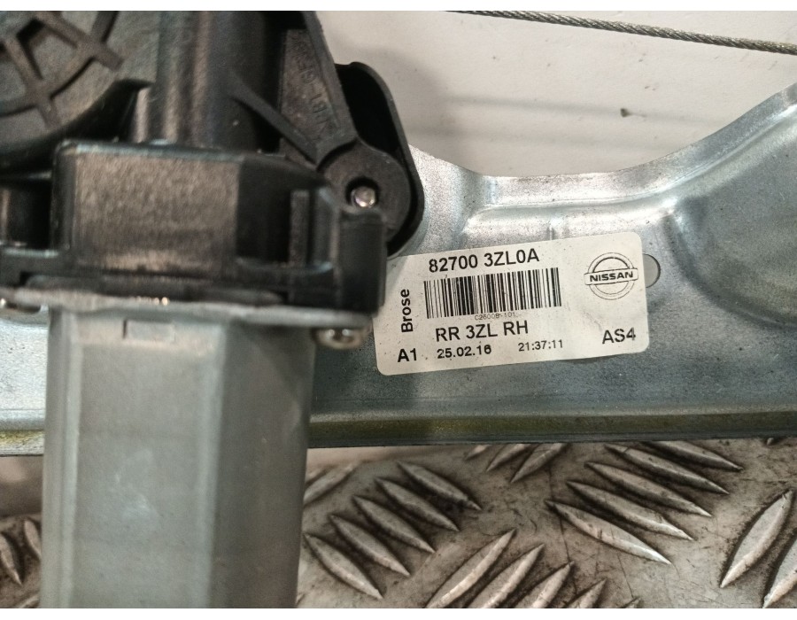 Recambio de elevalunas trasero derecho para nissan pulsar hatchback (c13) 1.2 dig-t referencia OEM IAM 827003ZL0A C26126100 