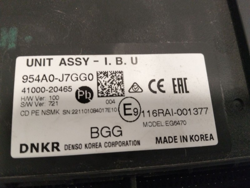 Recambio de modulo electronico para kia xceed (cd) 1.5 t-gdi mhev referencia OEM IAM 954A0J7 4100020465 