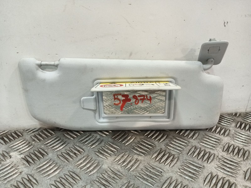 Recambio de parasol derecho para peugeot 208 referencia OEM IAM 16095853PR 96738898PR 