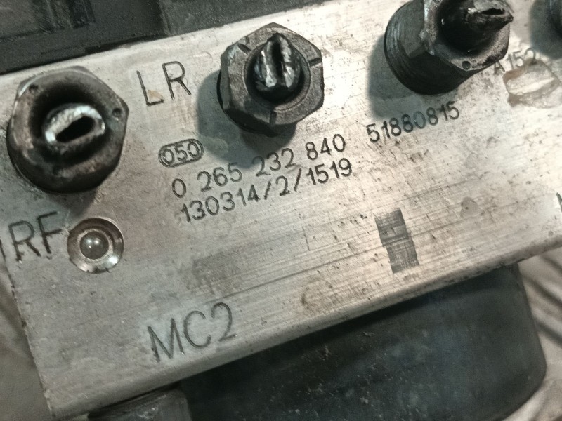 Recambio de abs para fiat nuova 500 (150) 1.2 cat referencia OEM IAM 0265232840 51880815 