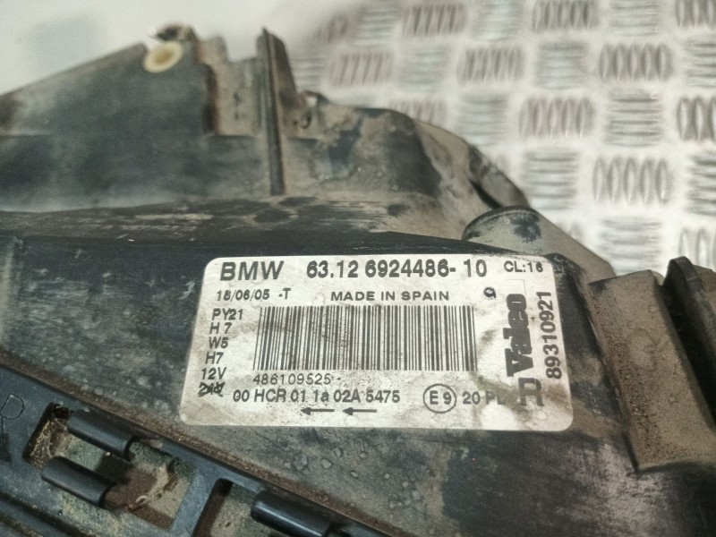 Recambio de faro derecho para bmw 1 (e87) 118 d referencia OEM IAM 6312692448610 89310921 