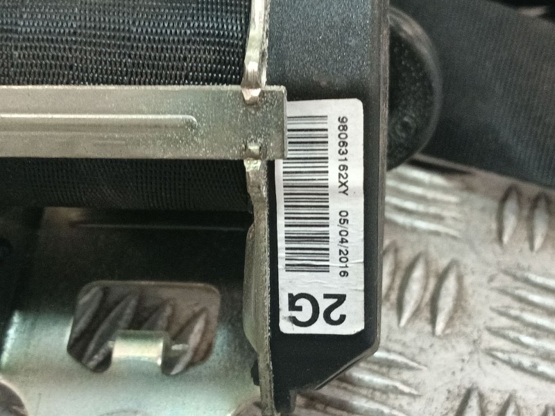Recambio de cinturon seguridad trasero izquierdo para peugeot 208 referencia OEM IAM 98063162XY  