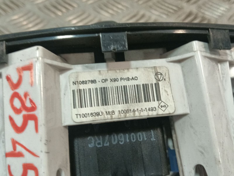 Recambio de mando climatizador para dacia logan referencia OEM IAM N106278B T1001639U 