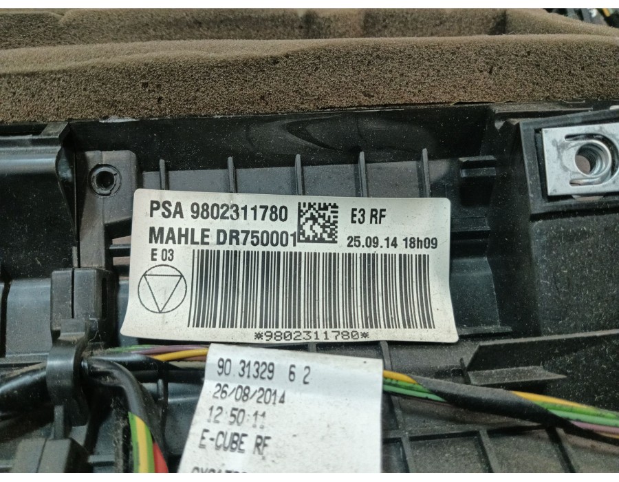 Recambio de calefaccion entera normal para citroën c4 cactus 1.2 vti 82 referencia OEM IAM 9802311780  