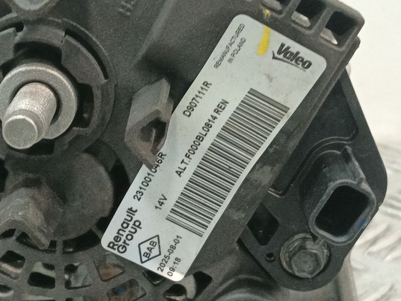 Recambio de alternador para renault kadjar (ha_, hl_) 1.6 dci 130 referencia OEM IAM 231001046R  
