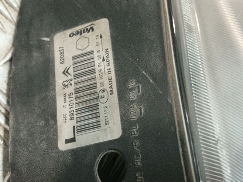 Recambio de faro izquierdo para citroën xsara picasso (n68) 2.0 hdi referencia OEM IAM 89310175  
