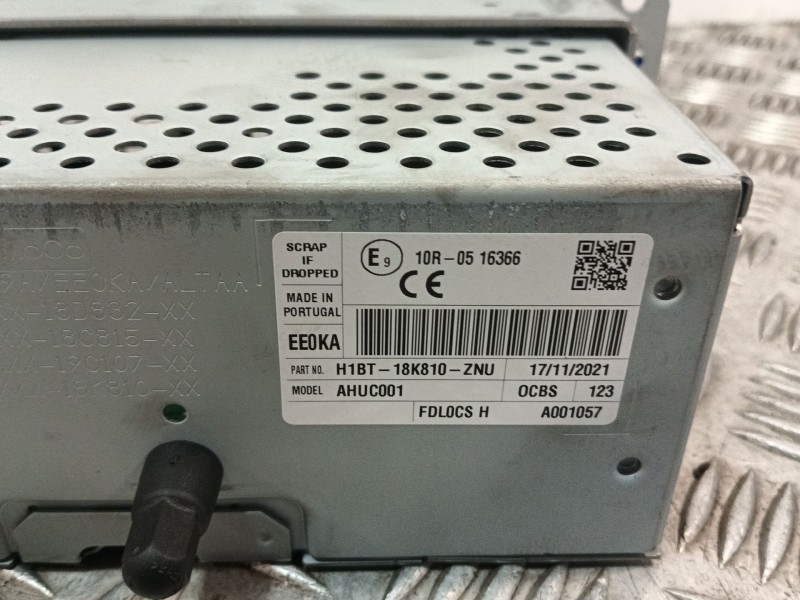 Recambio de sistema audio / radio cd para ford puma (j2k, cf7) 1.0 ecoboost referencia OEM IAM H1BT18K810ZNU  