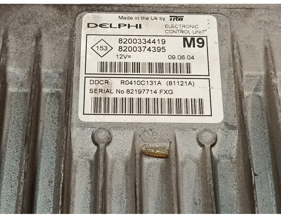 Recambio de centralita motor uce para nissan micra iii (k12) 1.5 dci referencia OEM IAM 8200334419 8200374395 