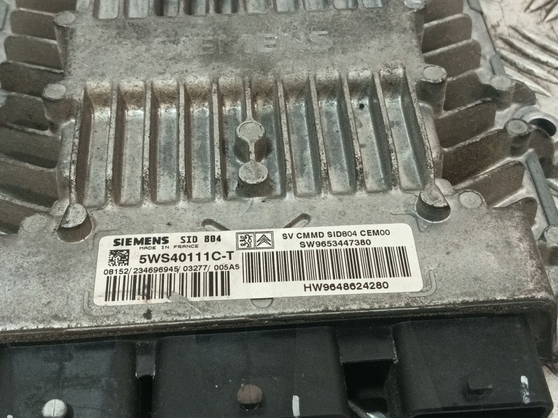 Recambio de centralita motor uce para citroën c2 (jm_) 1.4 hdi referencia OEM IAM SW9653447380 5WS40111CT 