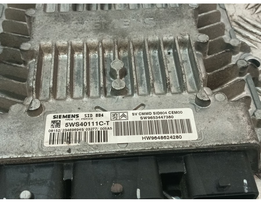 Recambio de centralita motor uce para citroën c2 (jm_) 1.4 hdi referencia OEM IAM SW9653447380 5WS40111CT 