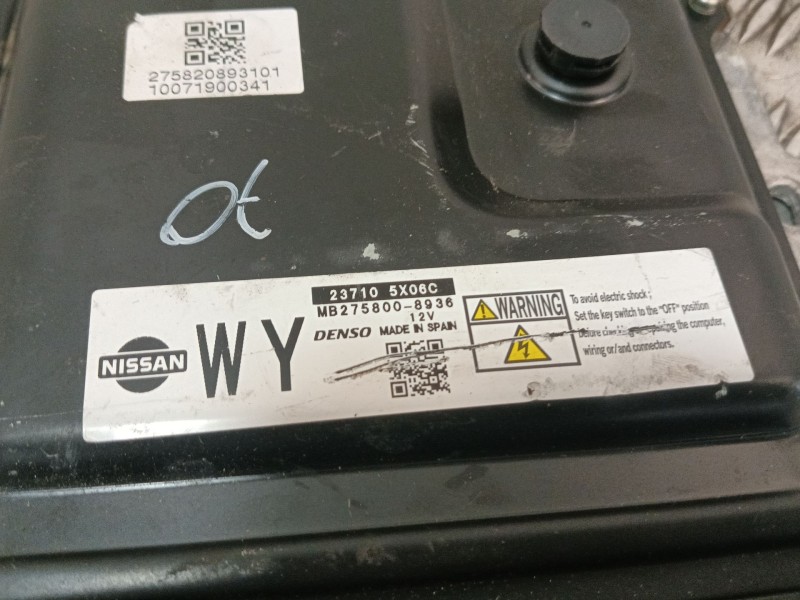 Recambio de centralita motor uce para nissan navara np300 (d40) 2.5 dci referencia OEM IAM 237105X06C MB2758008936 