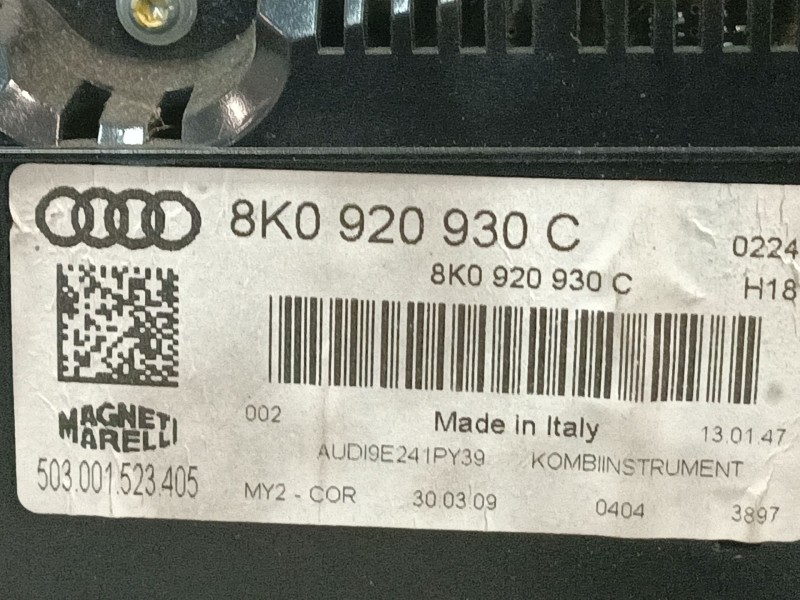 Recambio de cuadro instrumentos para audi a4 allroad quattro (8k) referencia OEM IAM 8K0920930C 503001523405 