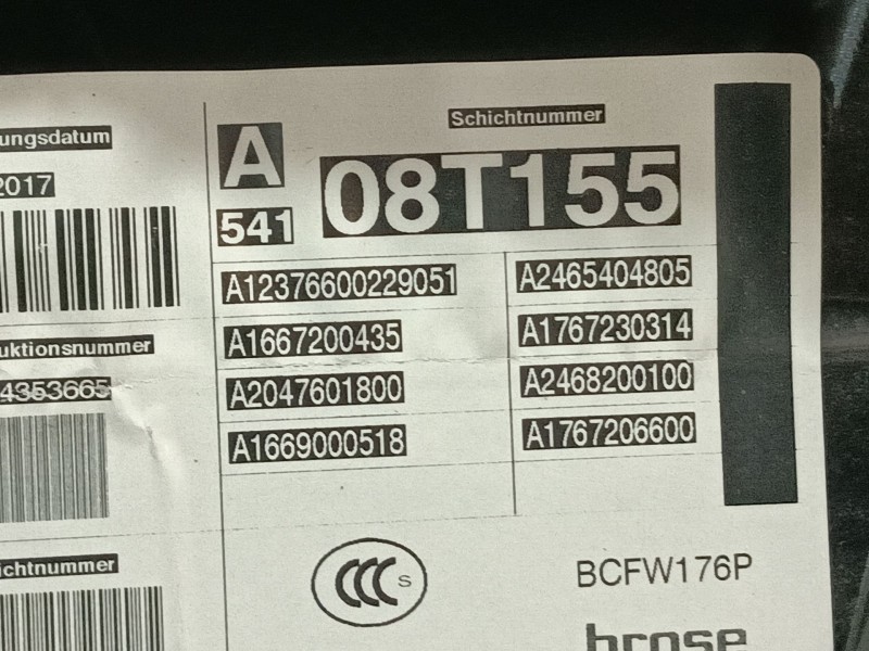 Recambio de elevalunas delantero derecho para mercedes-benz clase a (w176) a 180 (176.042) referencia OEM IAM A1667200435  